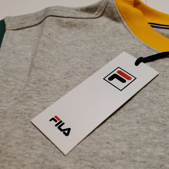 NWT Fila Men's Gray Adezero Crewneck Pullover Sweatshirt Medium New With Tags - Picture 5 of 9